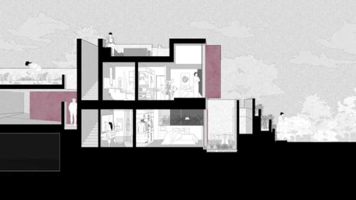 Sectional Perspective M-M Sectional Perspective M-M