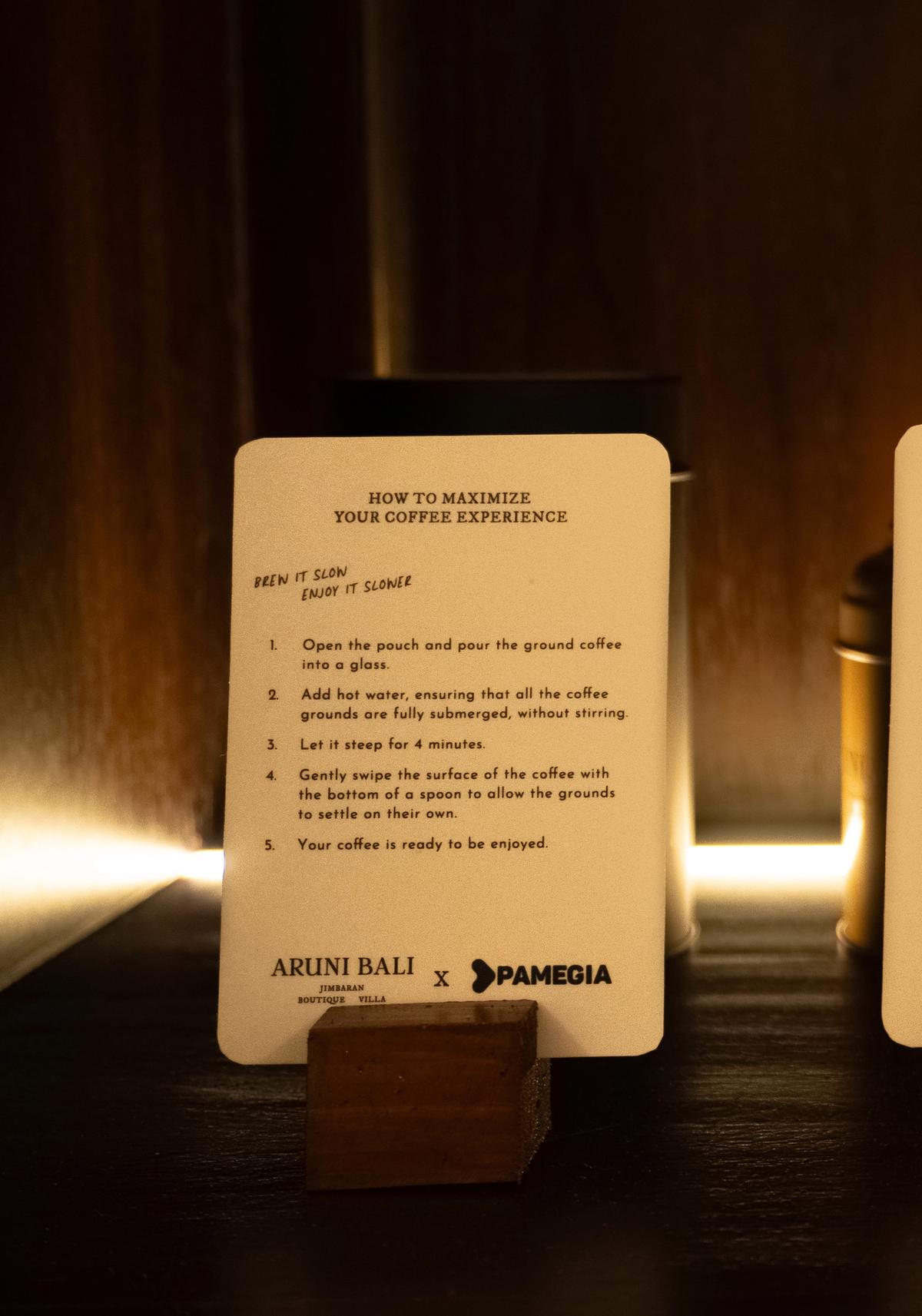 Pamegia Coffee @ Aruni Villa