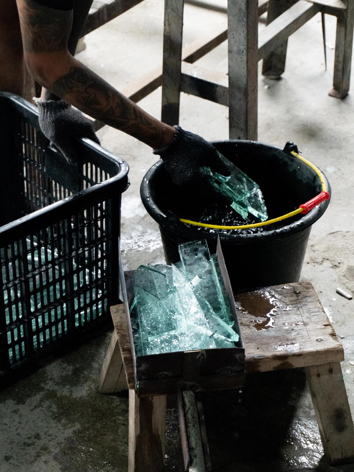 Discard Glass Bottles