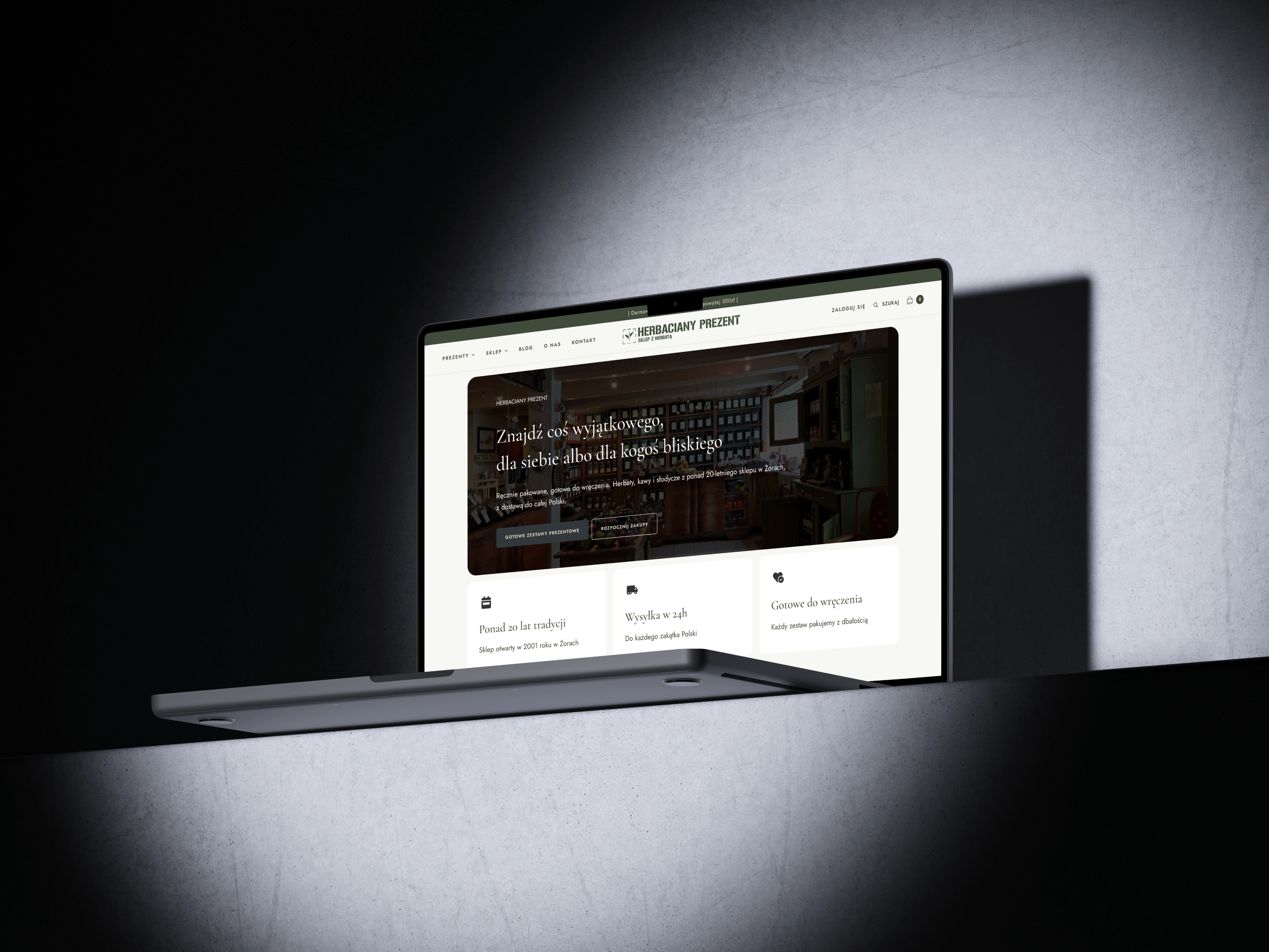MockUp projektu sklepu i