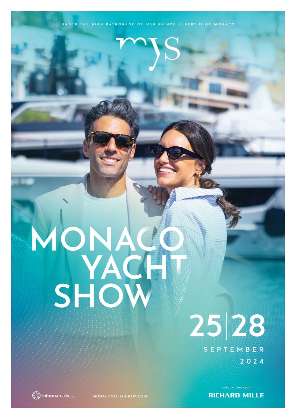 Official poster of the 2024 Monaco Yacht Show