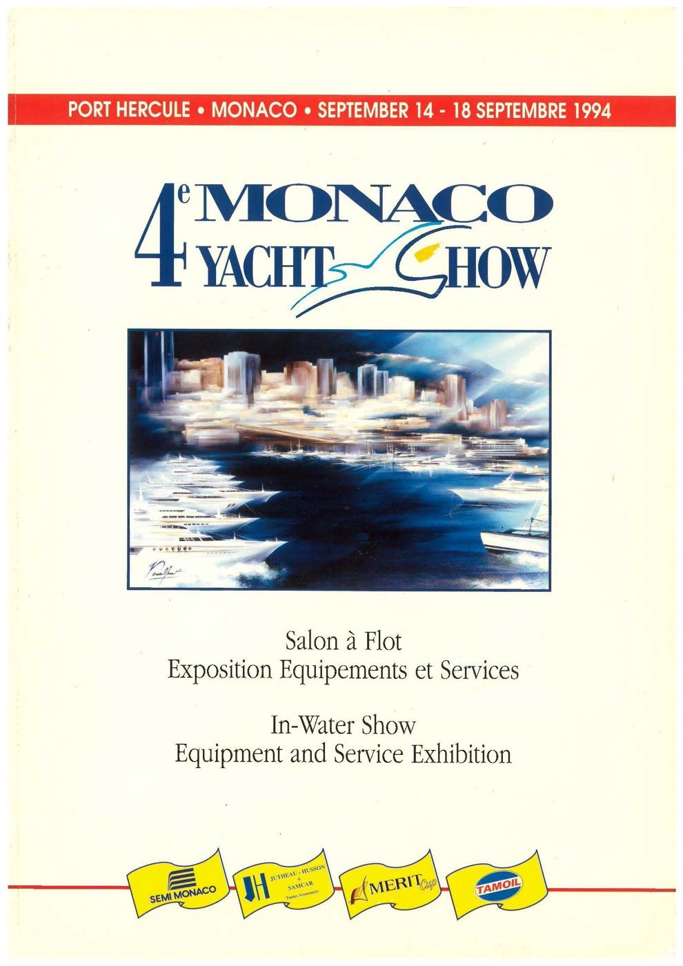Official poster of the 1994 Monaco Yacht Show