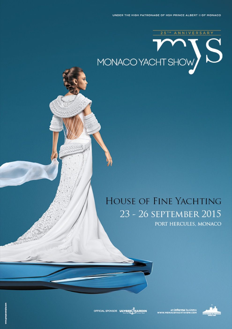 Official poster of the 2015 Monaco Yacht Show