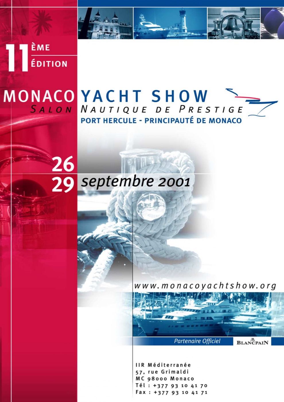 Official poster of the 2001 Monaco Yacht Show