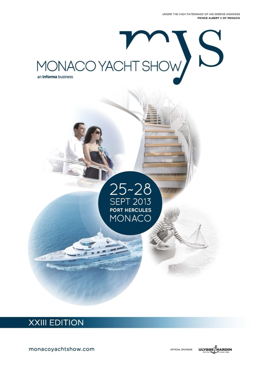 Official poster of the 2013 Monaco Yacht Show