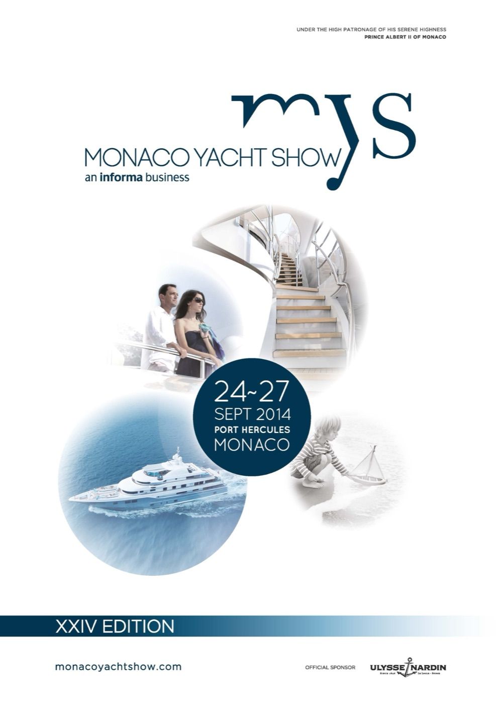 Official poster of the 2014 Monaco Yacht Show