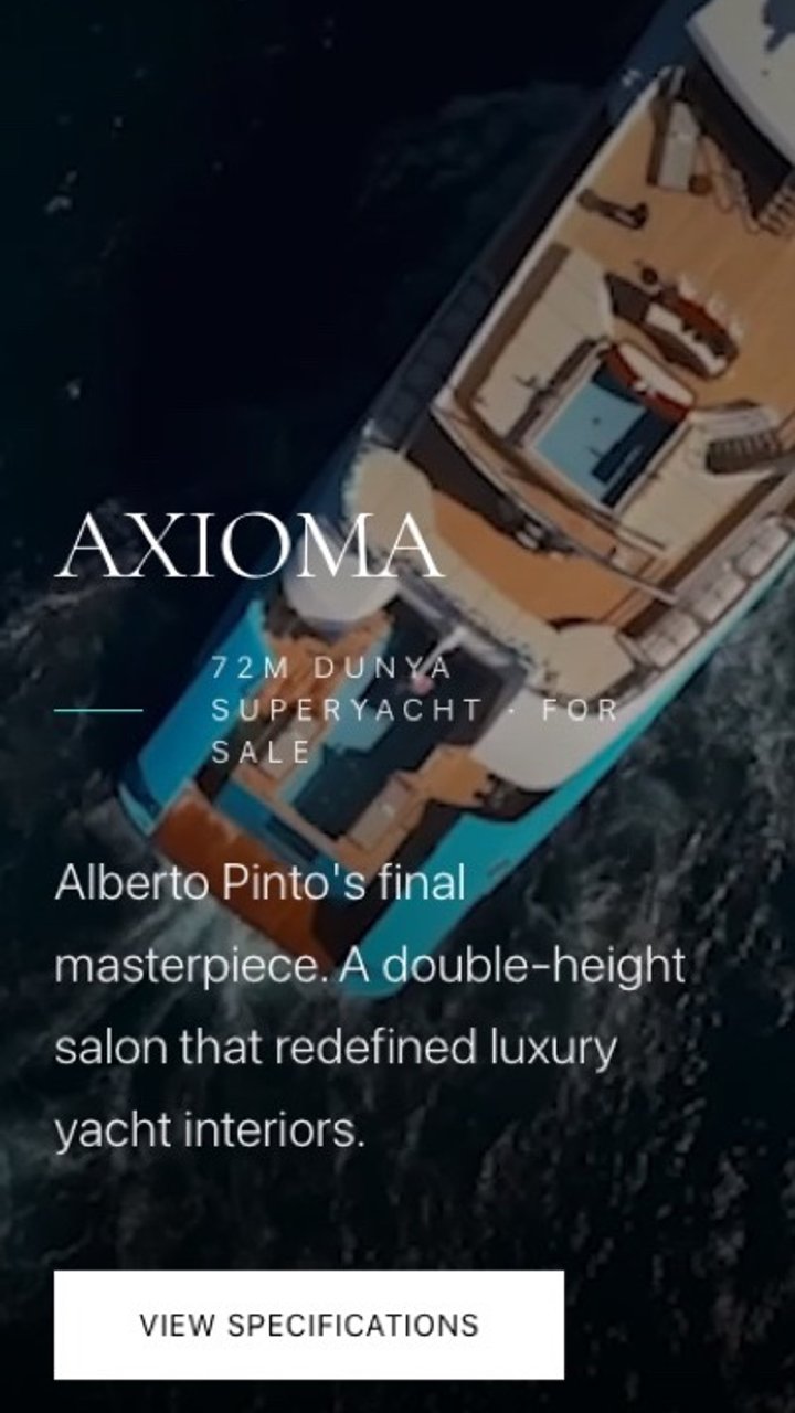 The Axioma website on a phone