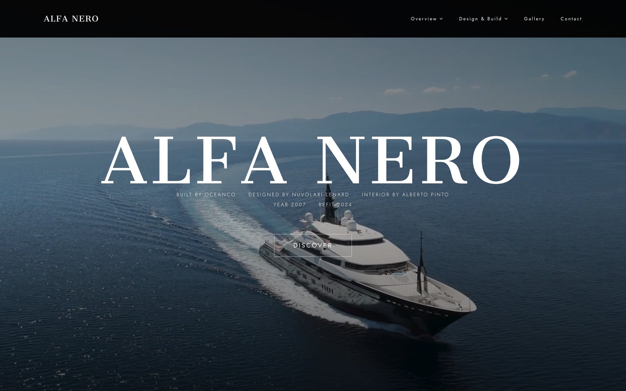 The Alfa Nero website, home page