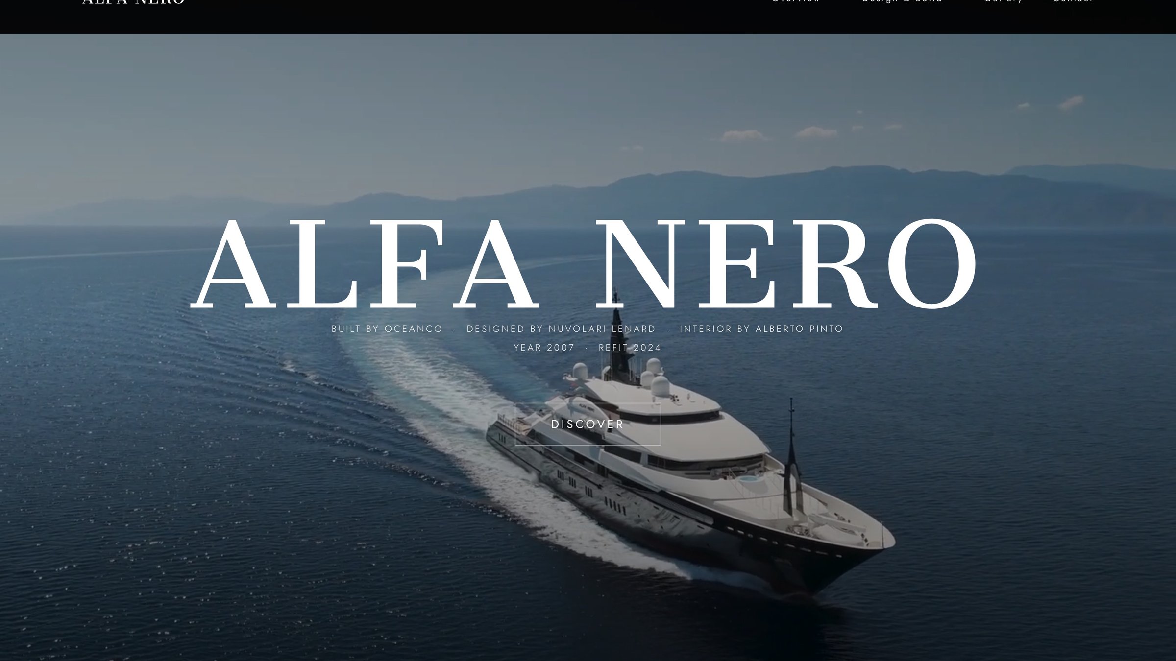 The Alfa Nero website, home page