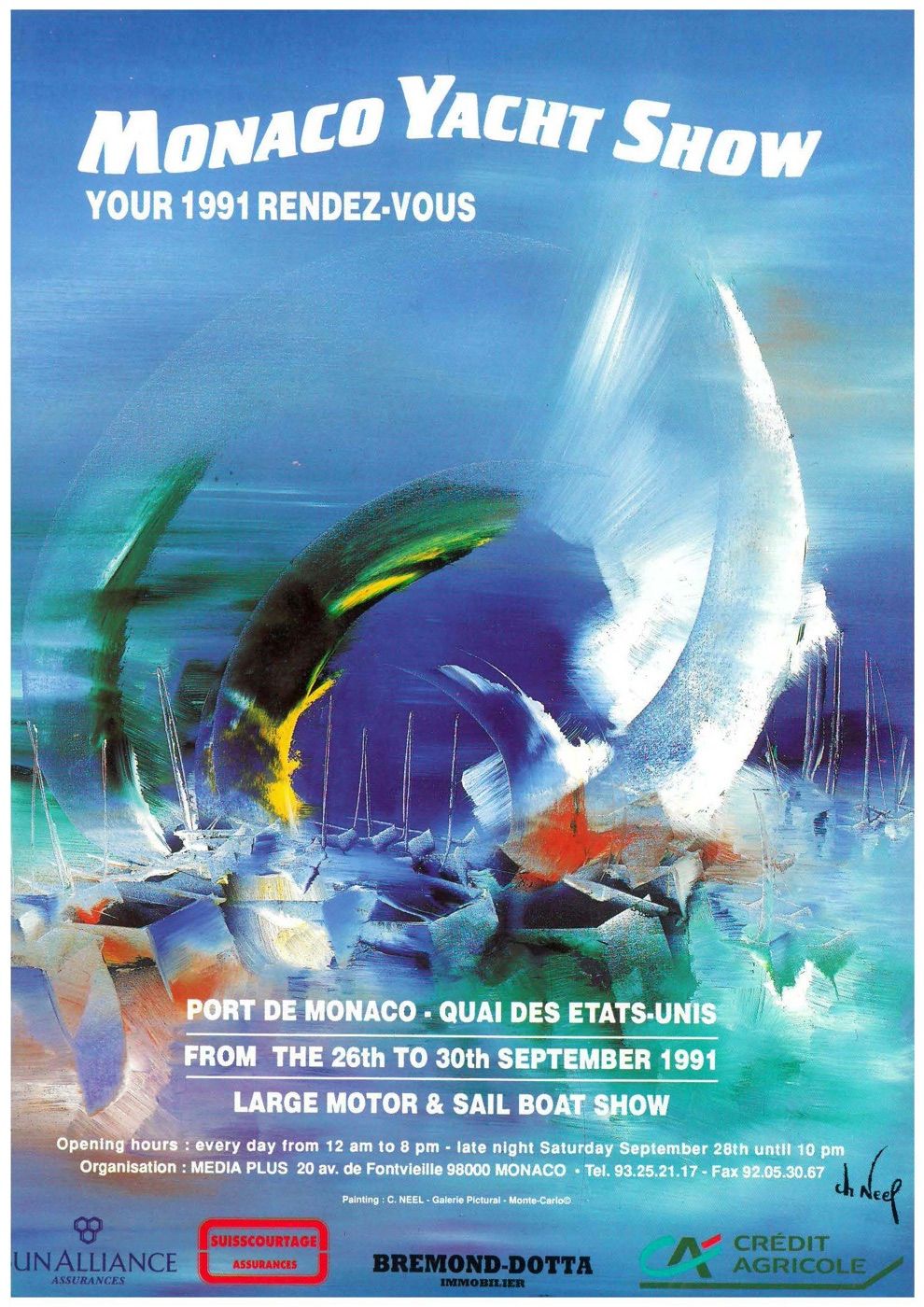 Official poster of the 1991 Monaco Yacht Show