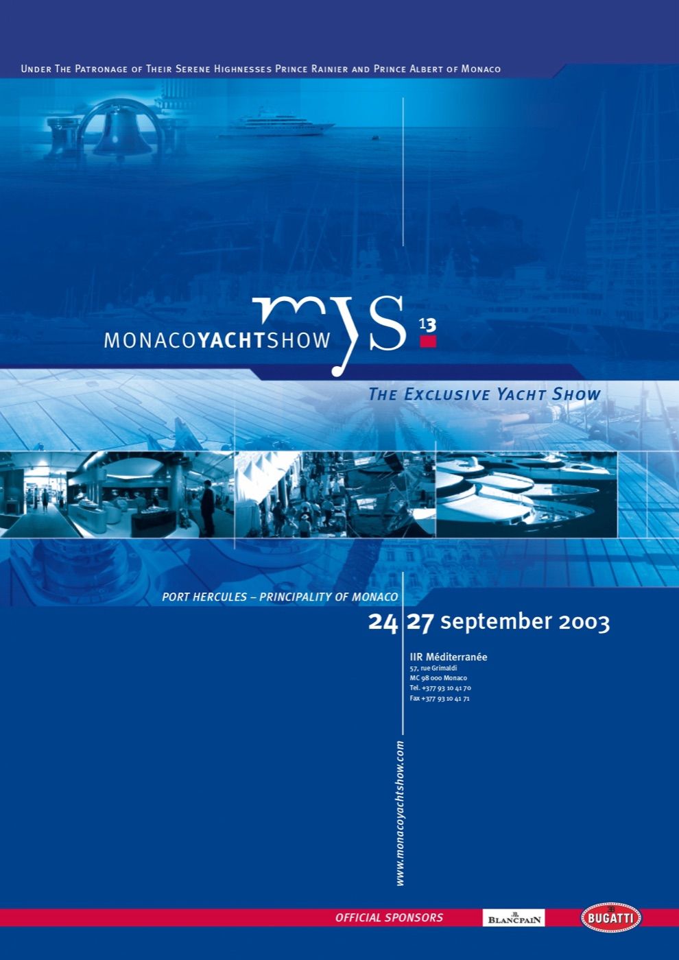 Official poster of the 2003 Monaco Yacht Show