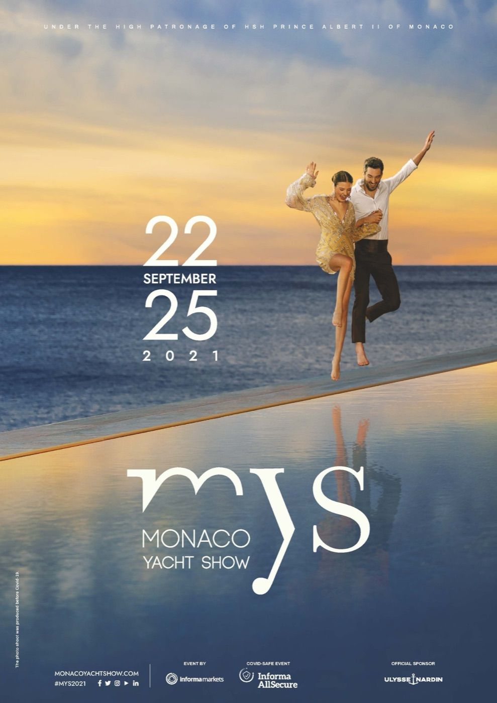 Official poster of the 2021 Monaco Yacht Show