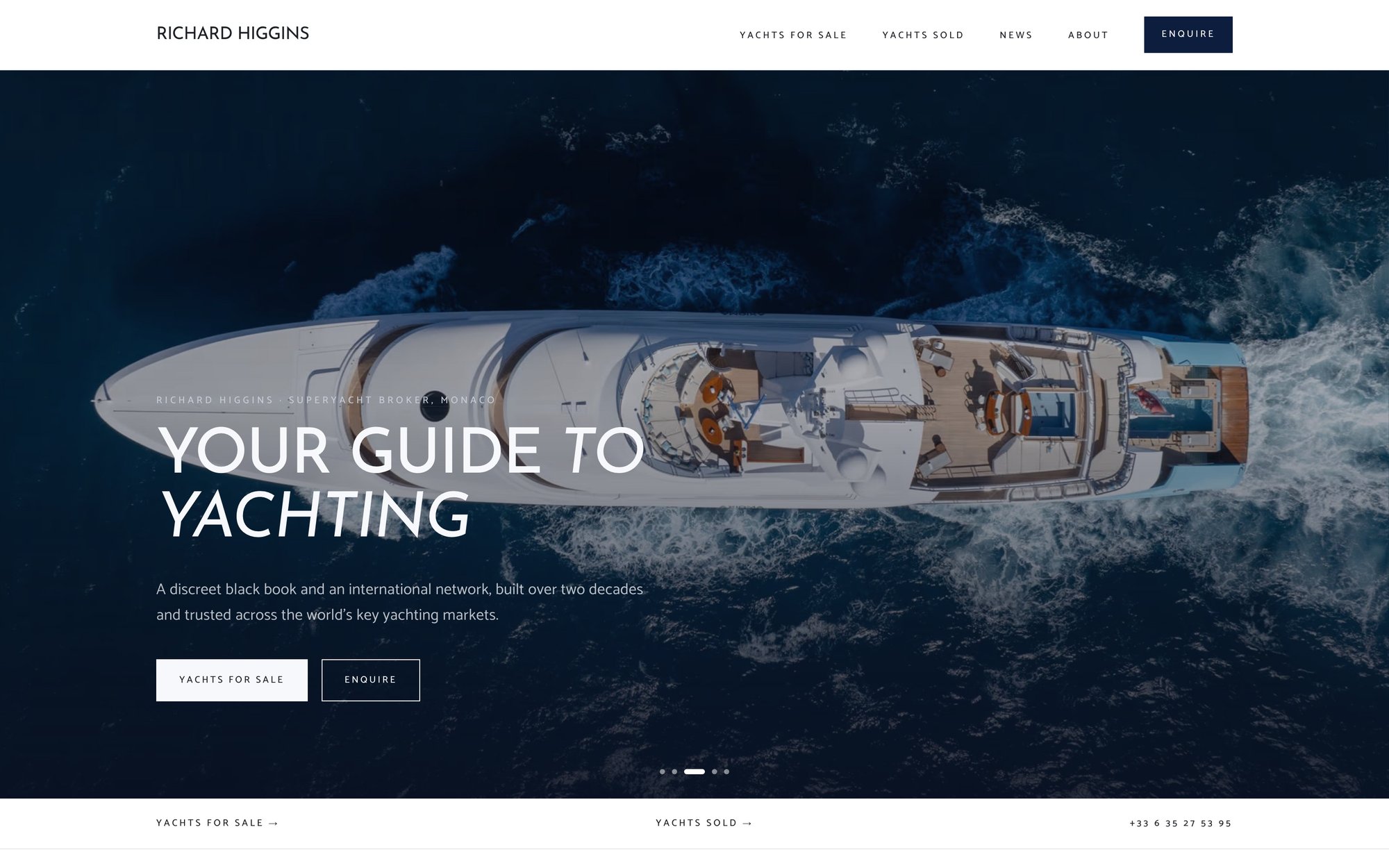 The Richard Higgins website, home page