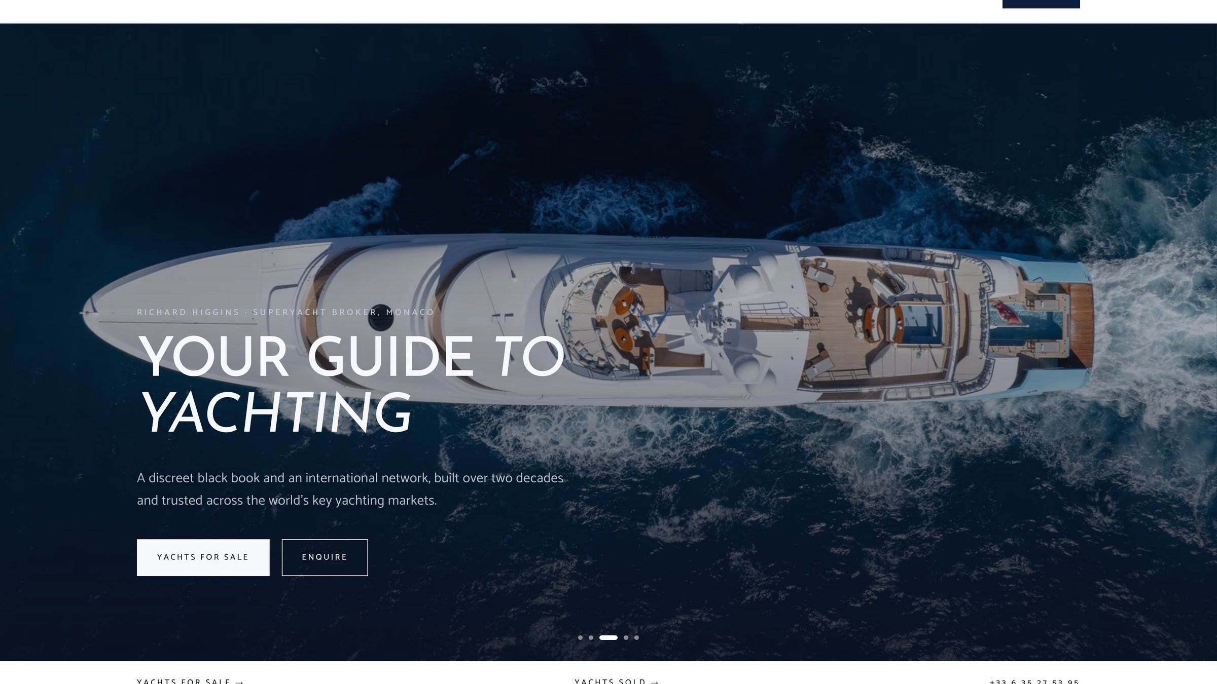The Richard Higgins website, home page