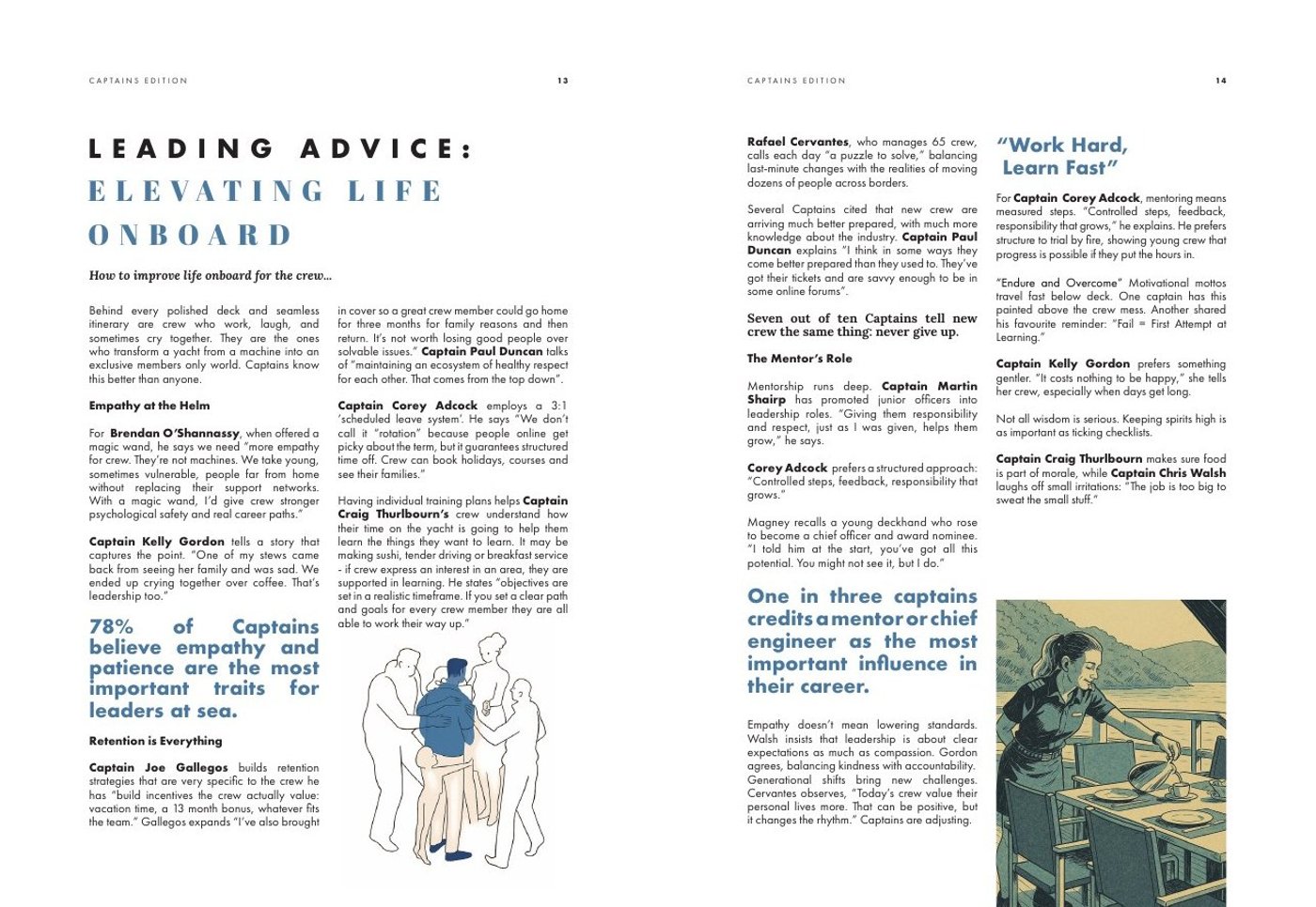 Spread: Leading advice, elevating life onboard