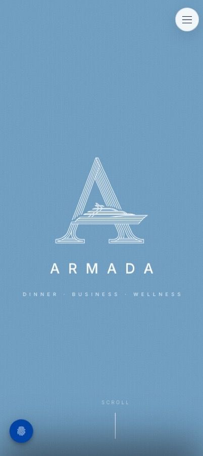 The Armada website on a phone