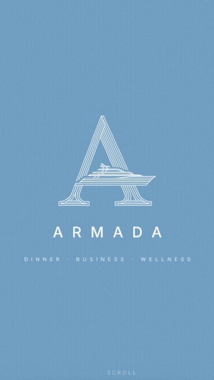 The Armada website on a phone