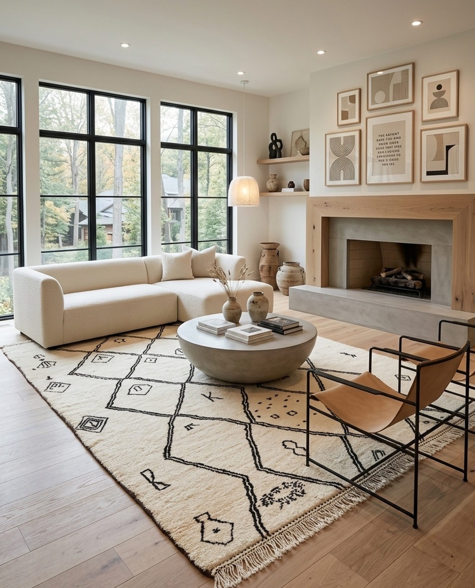 The Modern Nomad — Handwoven Beni Mrirt Rug — view 2