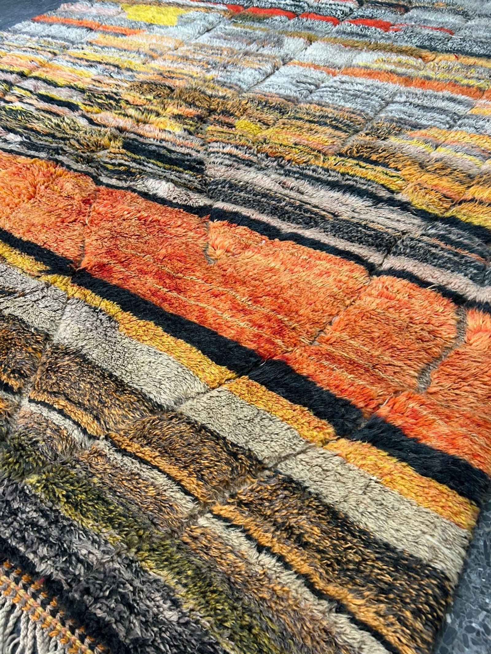 The Atlas Sunset — Vintage Mrirt Berber Rug — view 4