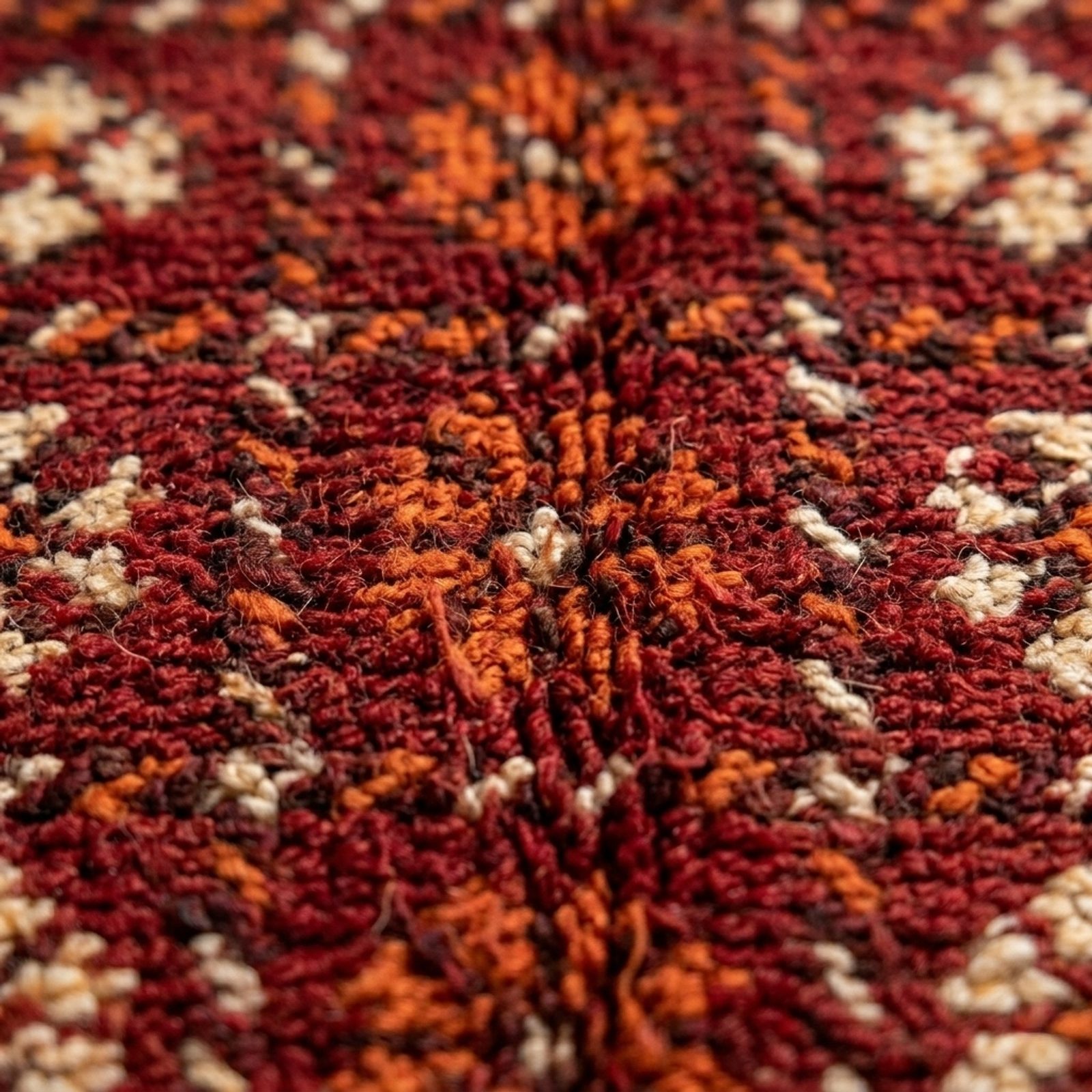 The Crimson Garden — Authentic Taznakht Berber Rug — view 4