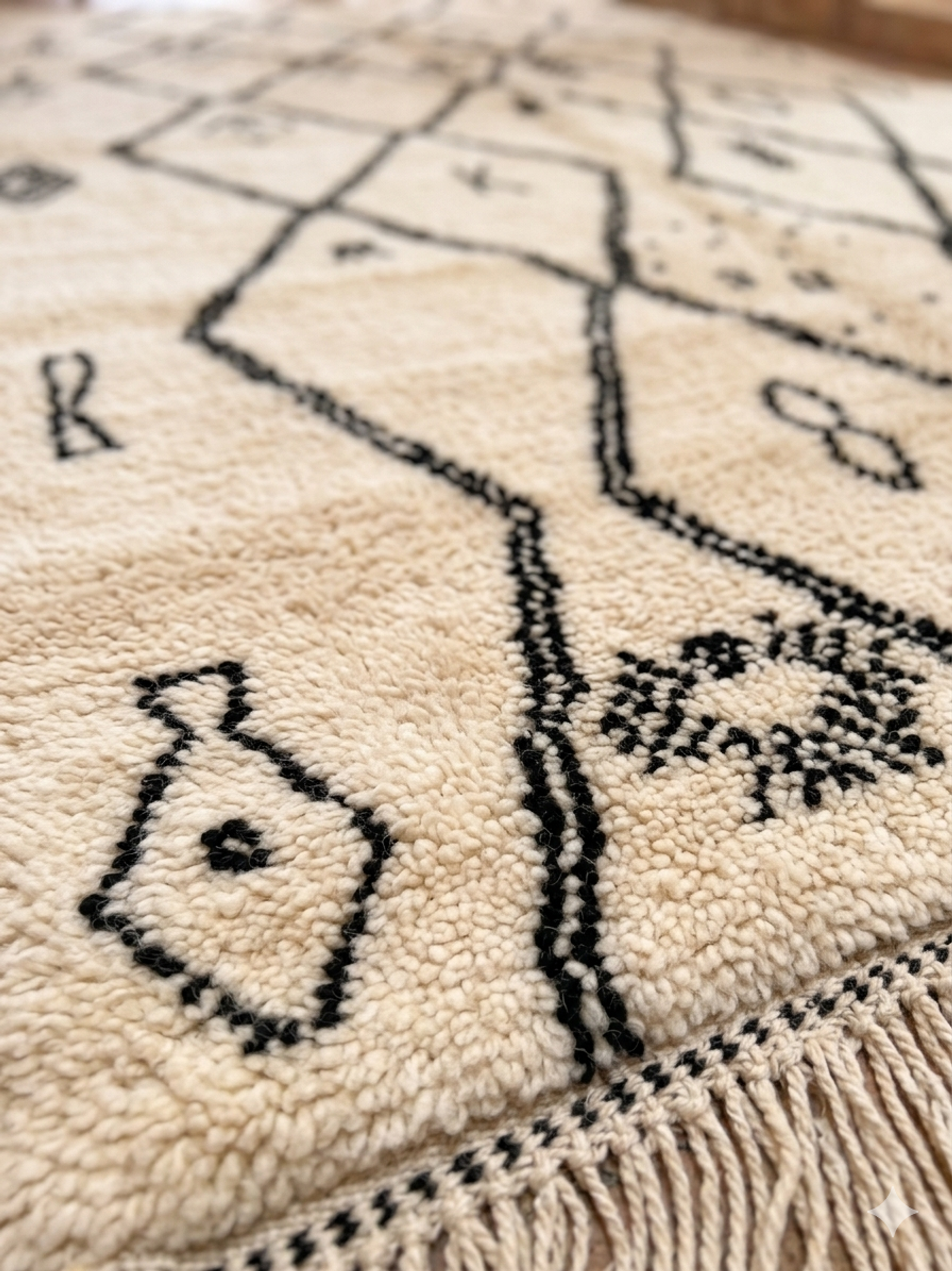 The Modern Nomad — Handwoven Beni Mrirt Rug — view 3
