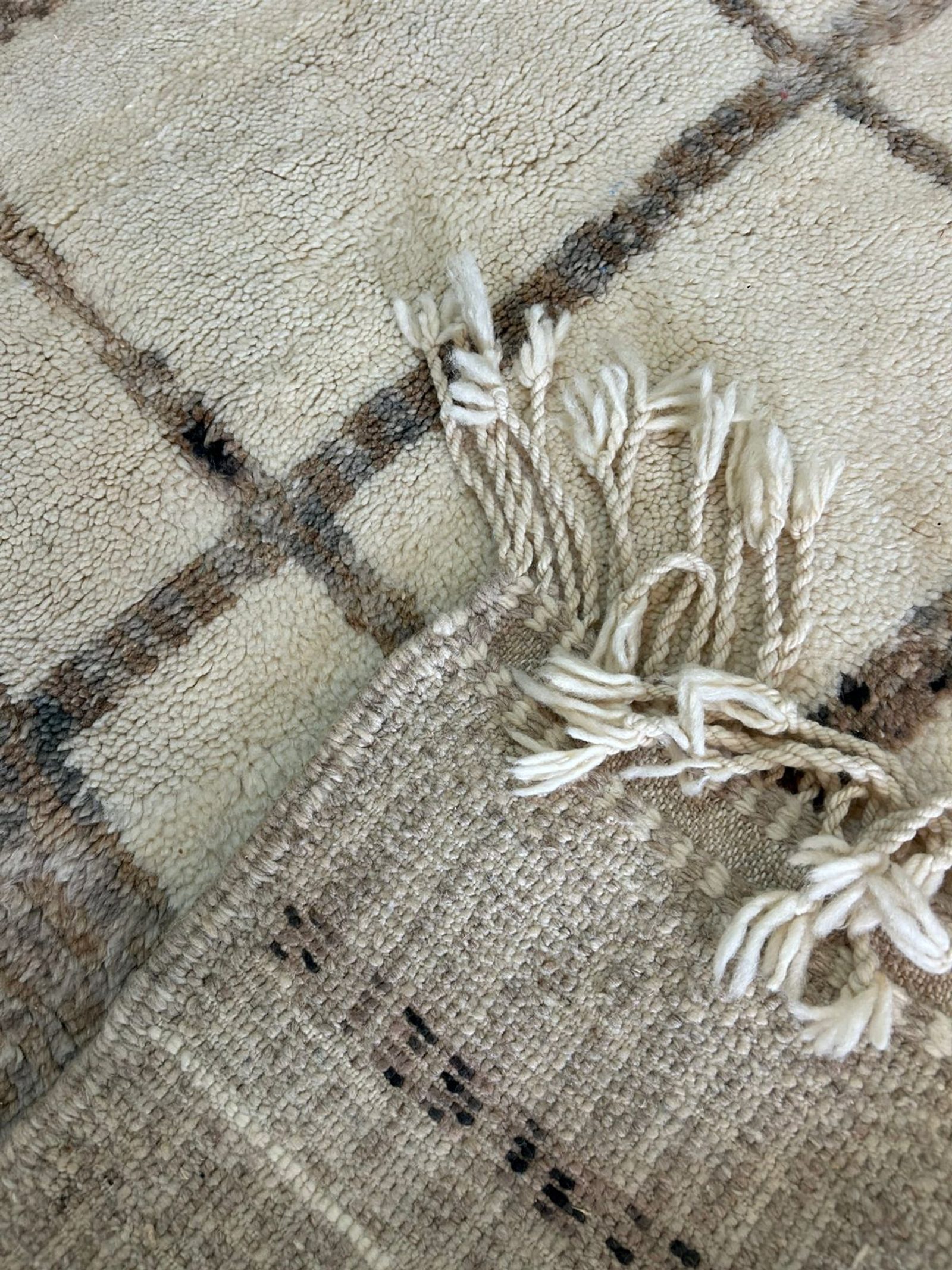 The Earth Grid — Handwoven Moroccan Berber Wool Rug — view 2