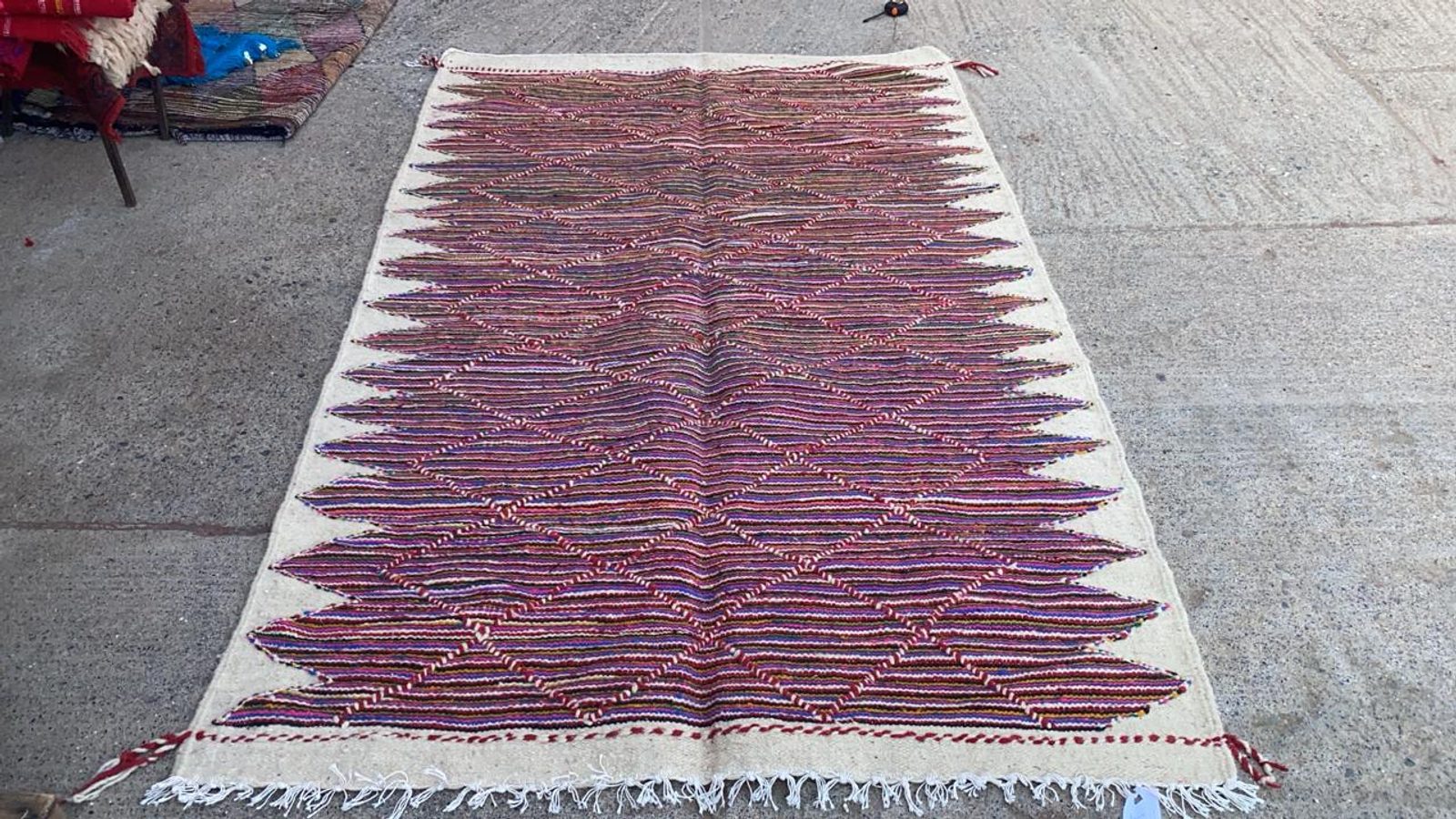 The Lightning Field — Authentic Moroccan Kilim — view 4