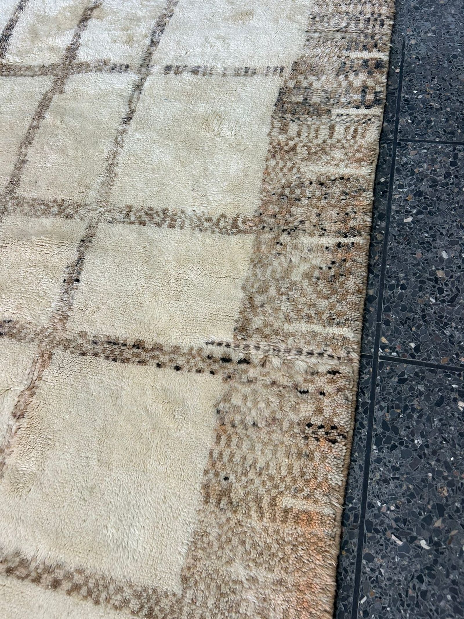 The Earth Grid — Handwoven Moroccan Berber Wool Rug — view 4