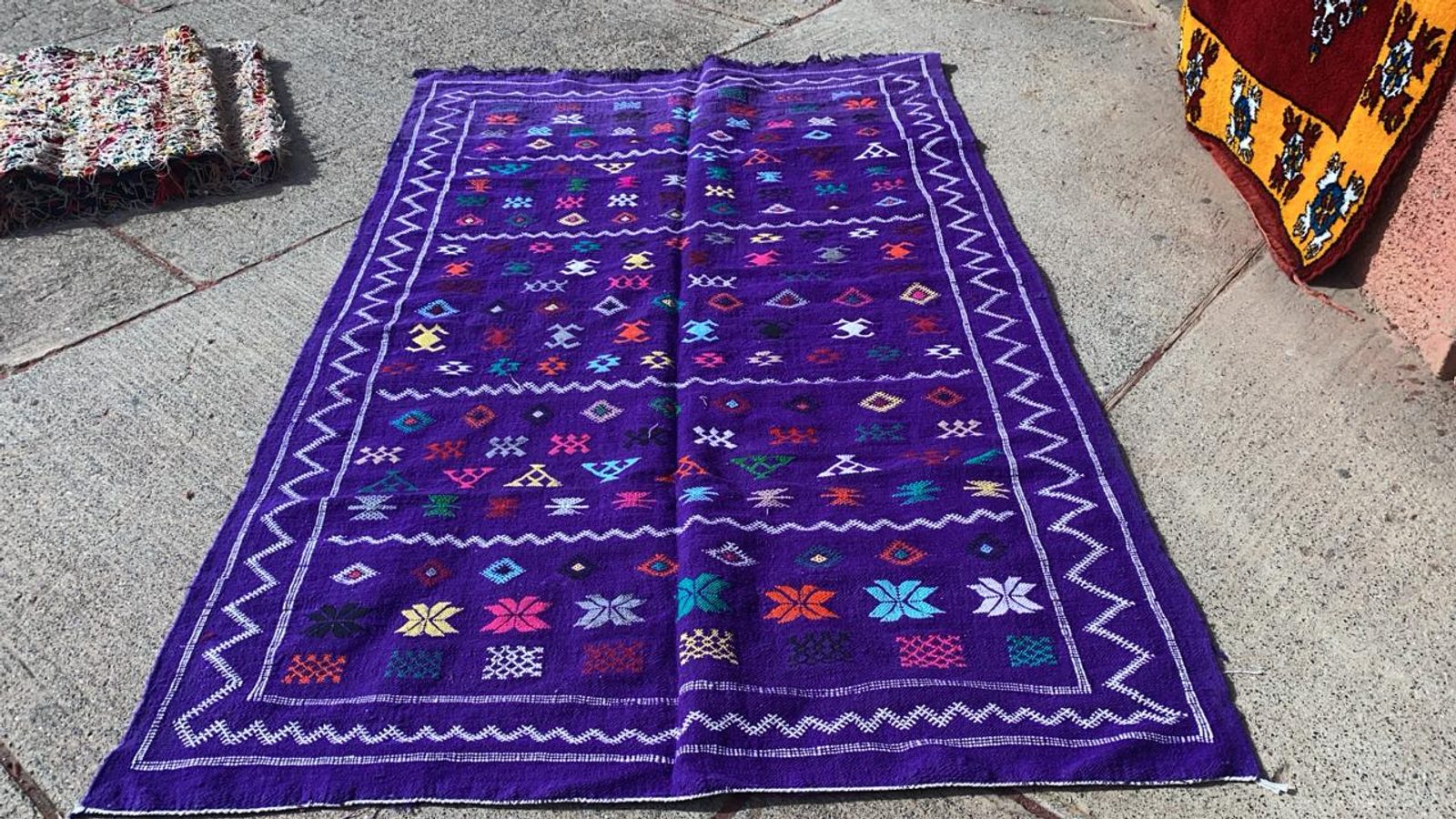The Royal Violet — Authentic Moroccan Kilim — view 5