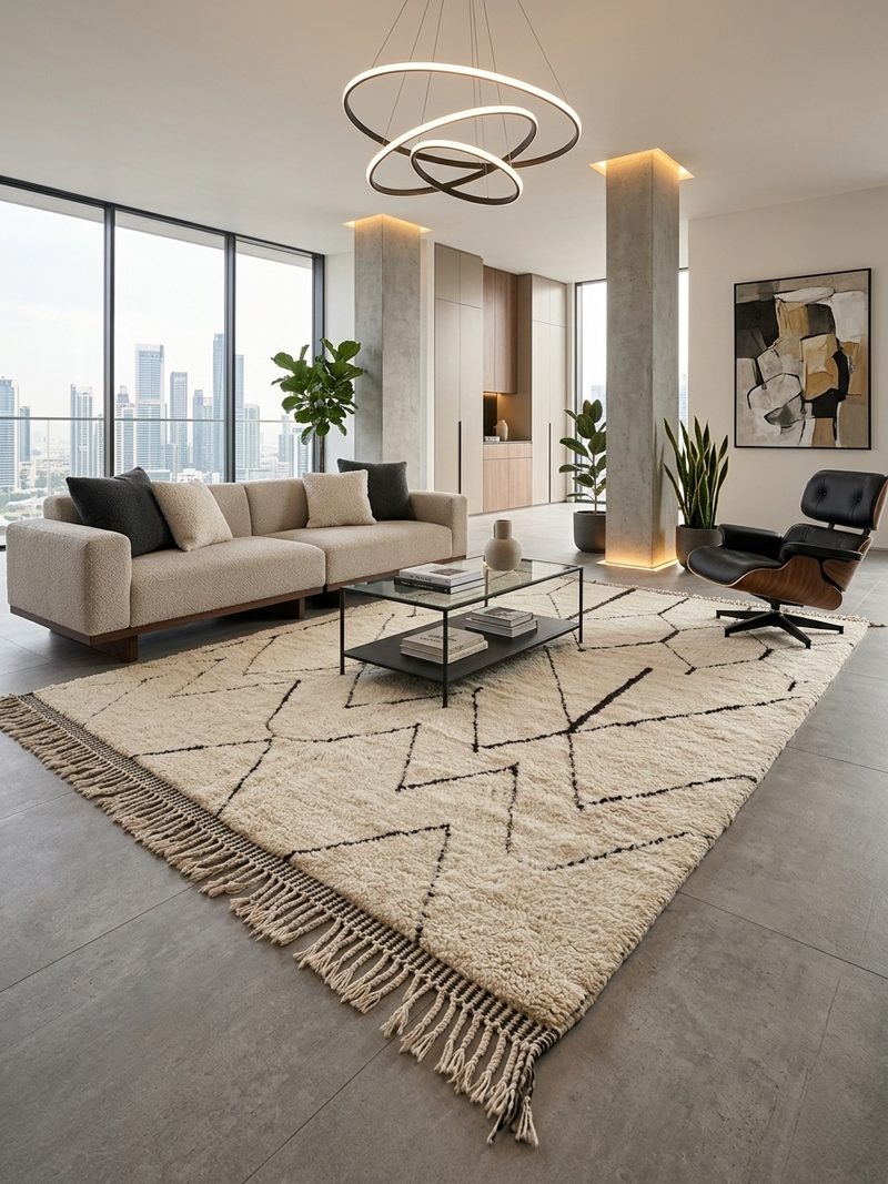 The Architect — Authentic Beni Ourain Rug