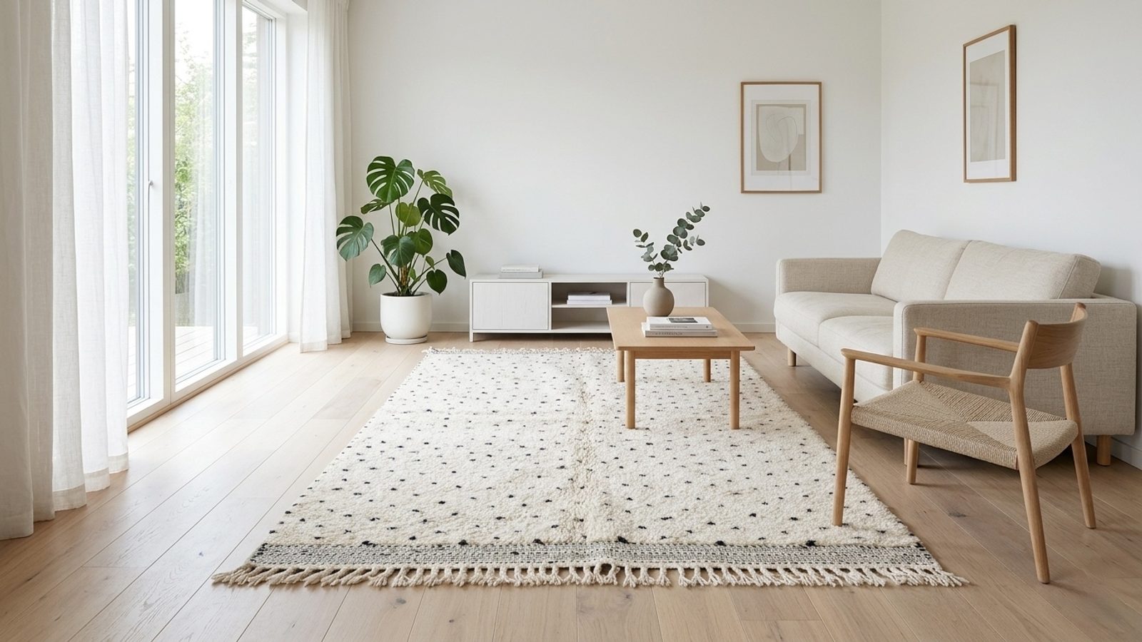 The Constellation — Authentic Beni Ourain Rug — view 2