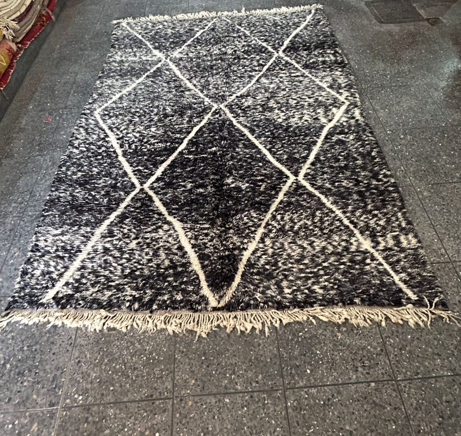 The Dark Atlas — Authentic Beni Ouarain Rug — view 4