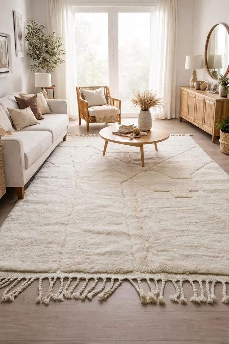 The Invisible Map — Authentic Moroccan Mrirt Rug