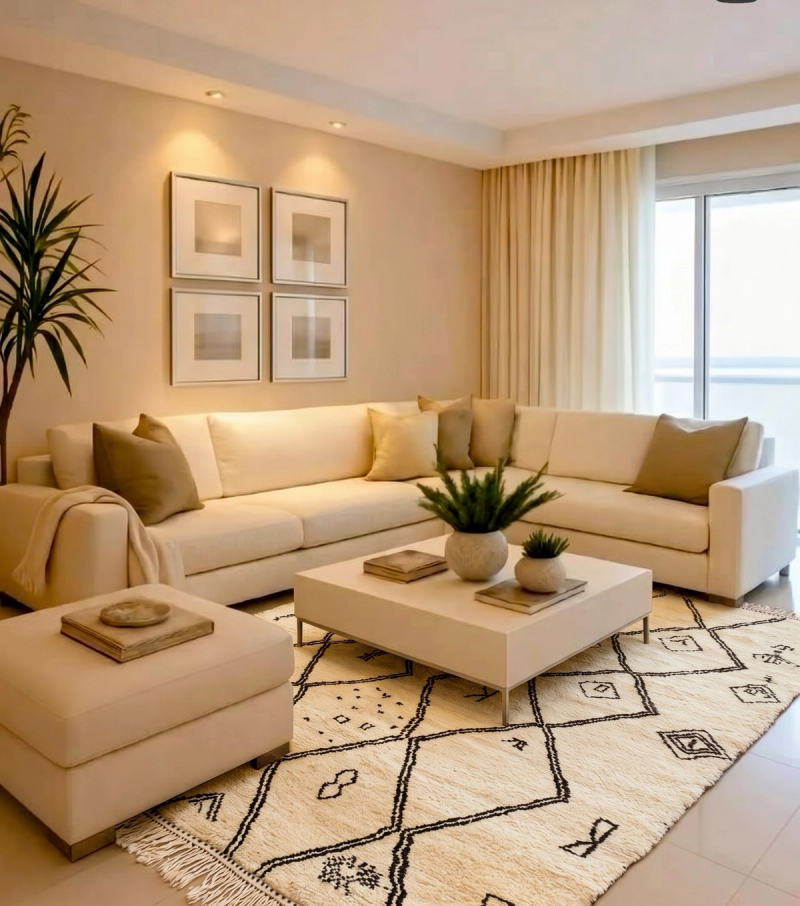 The Modern Nomad — Handwoven Beni Mrirt Rug