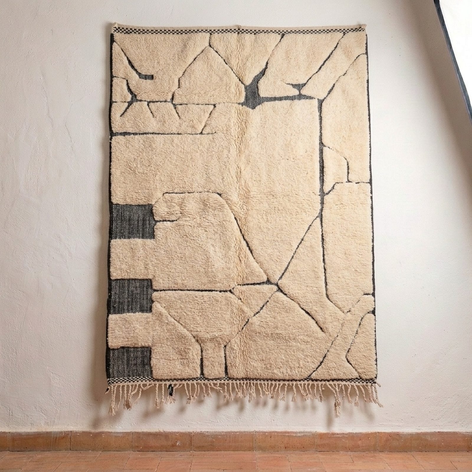 The Stone Map — Authentic Moroccan Mrirt Rug — view 3