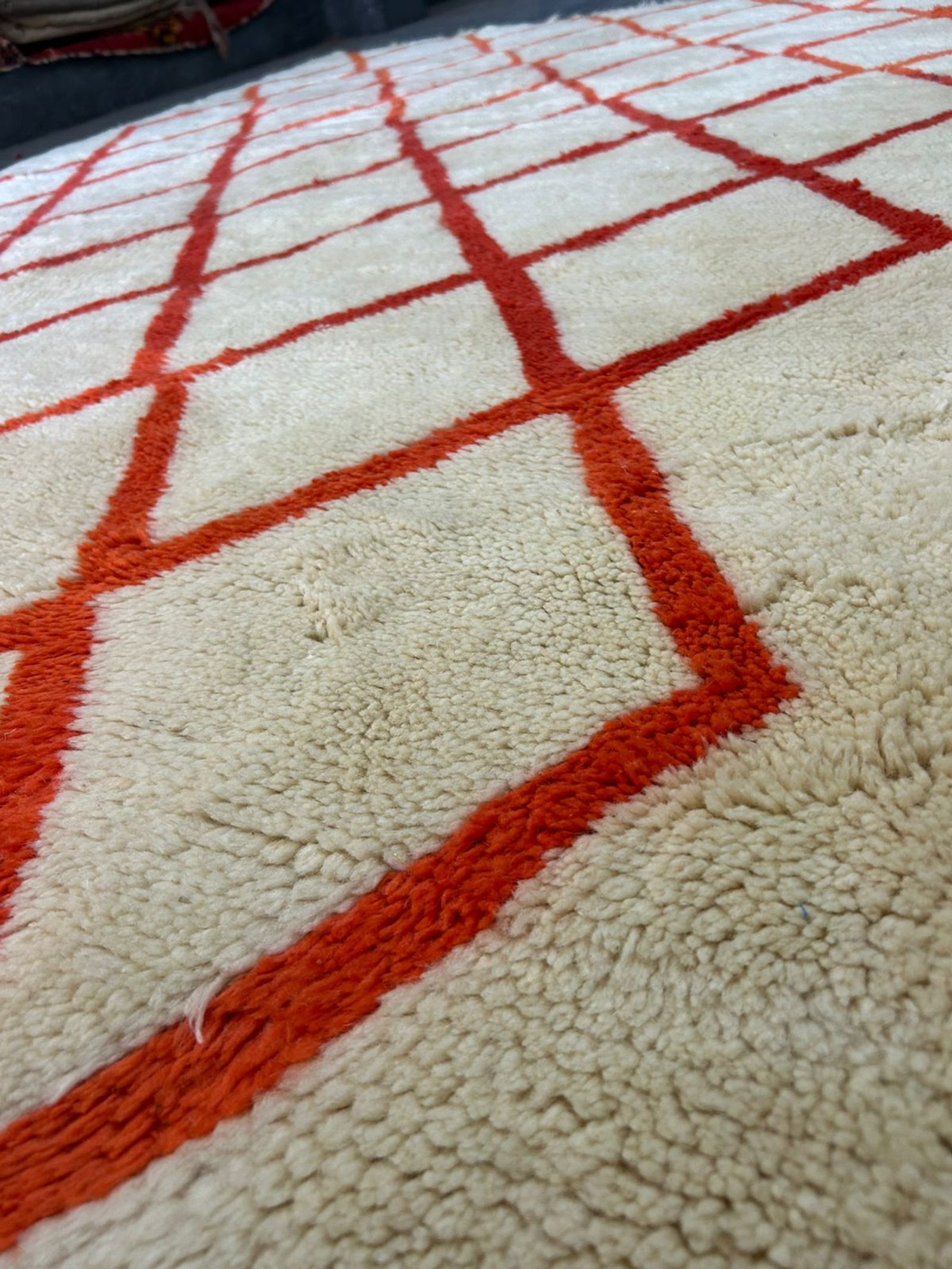 The Terracotta Lines — Authentic Beni Ouarain Rug — view 3