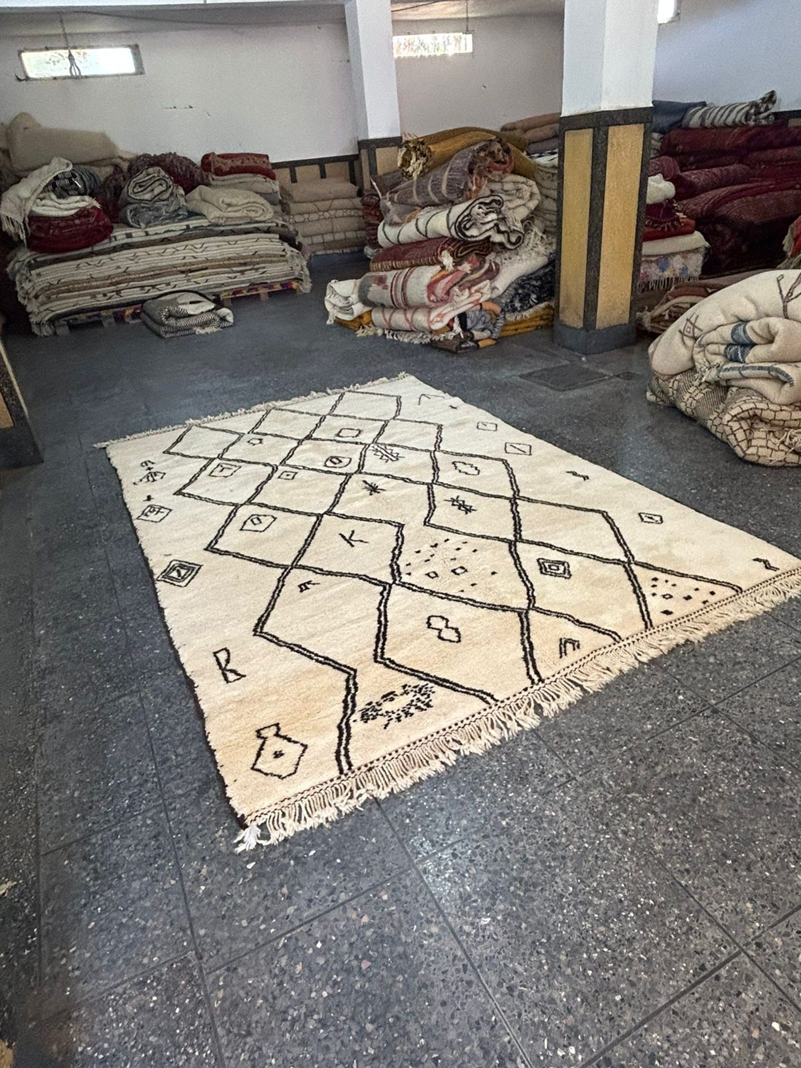 The Modern Nomad — Handwoven Beni Mrirt Rug — view 5