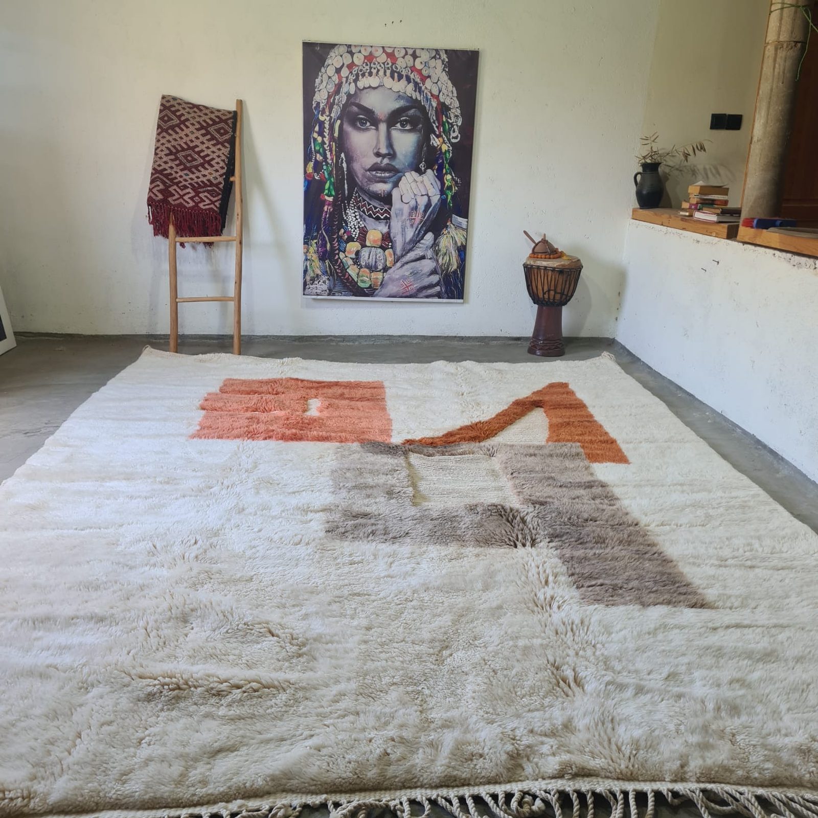 The Silent Geometry — Authentic Mrirt Rug — view 2