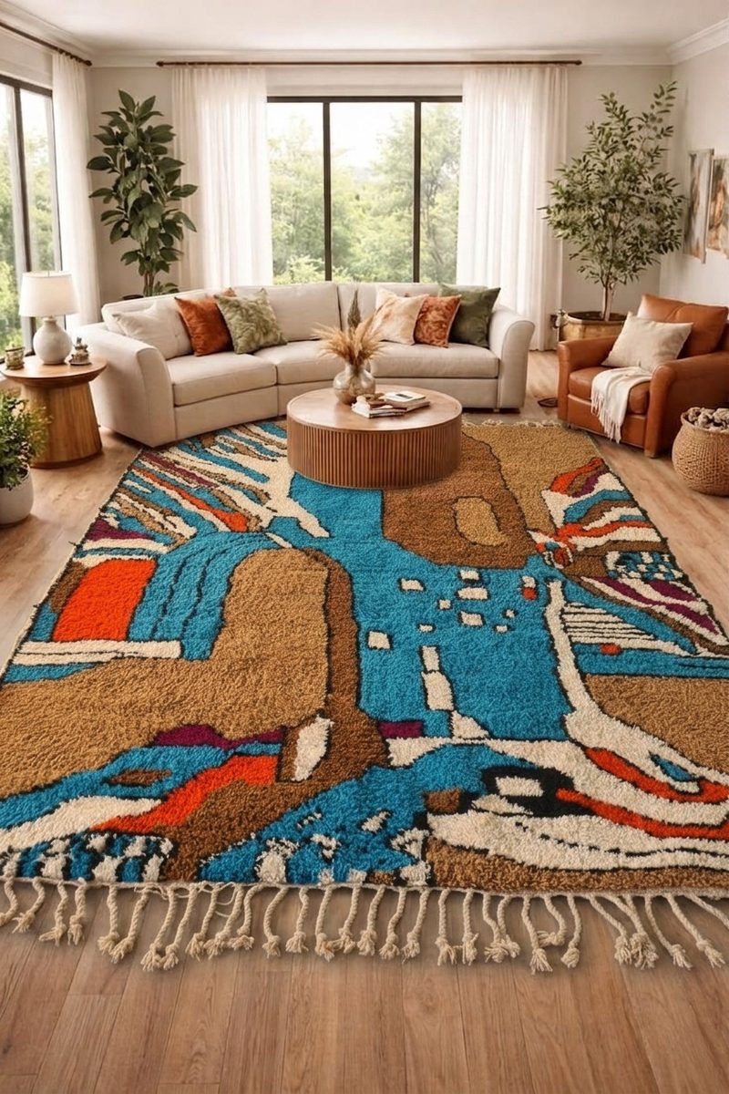 The Atlas Canvas — Authentic Moroccan Mrirt Rug