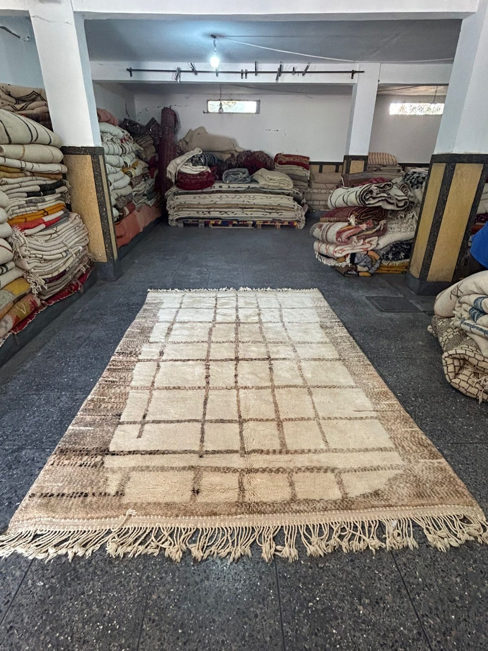 The Earth Grid — Handwoven Moroccan Berber Wool Rug — view 5