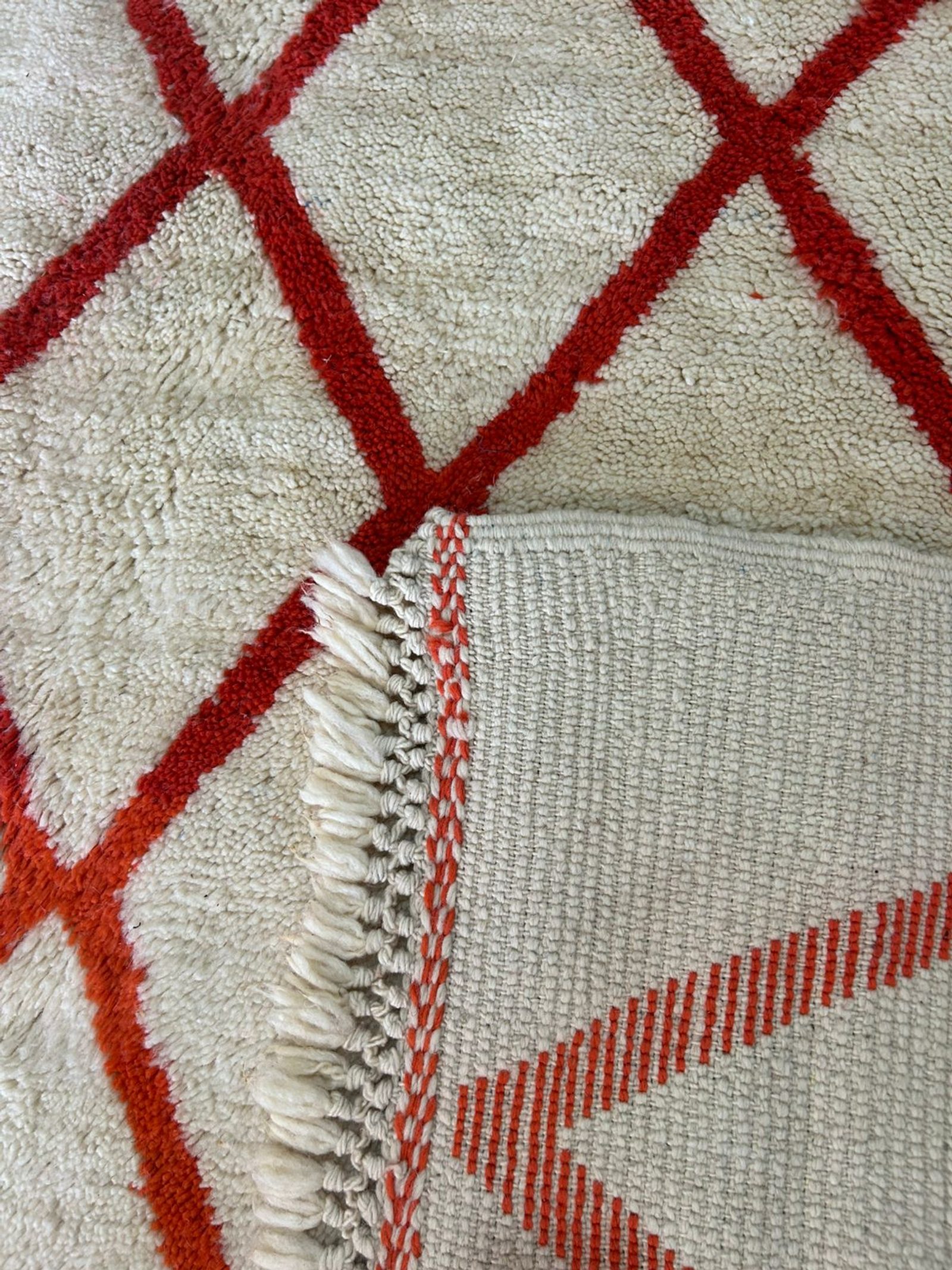 The Terracotta Lines — Authentic Beni Ouarain Rug — view 5