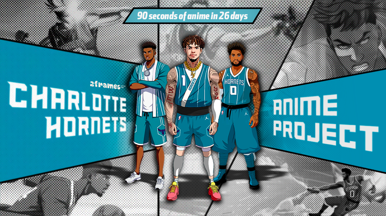 Charlotte Hornets anime project by 2Frames animation studio