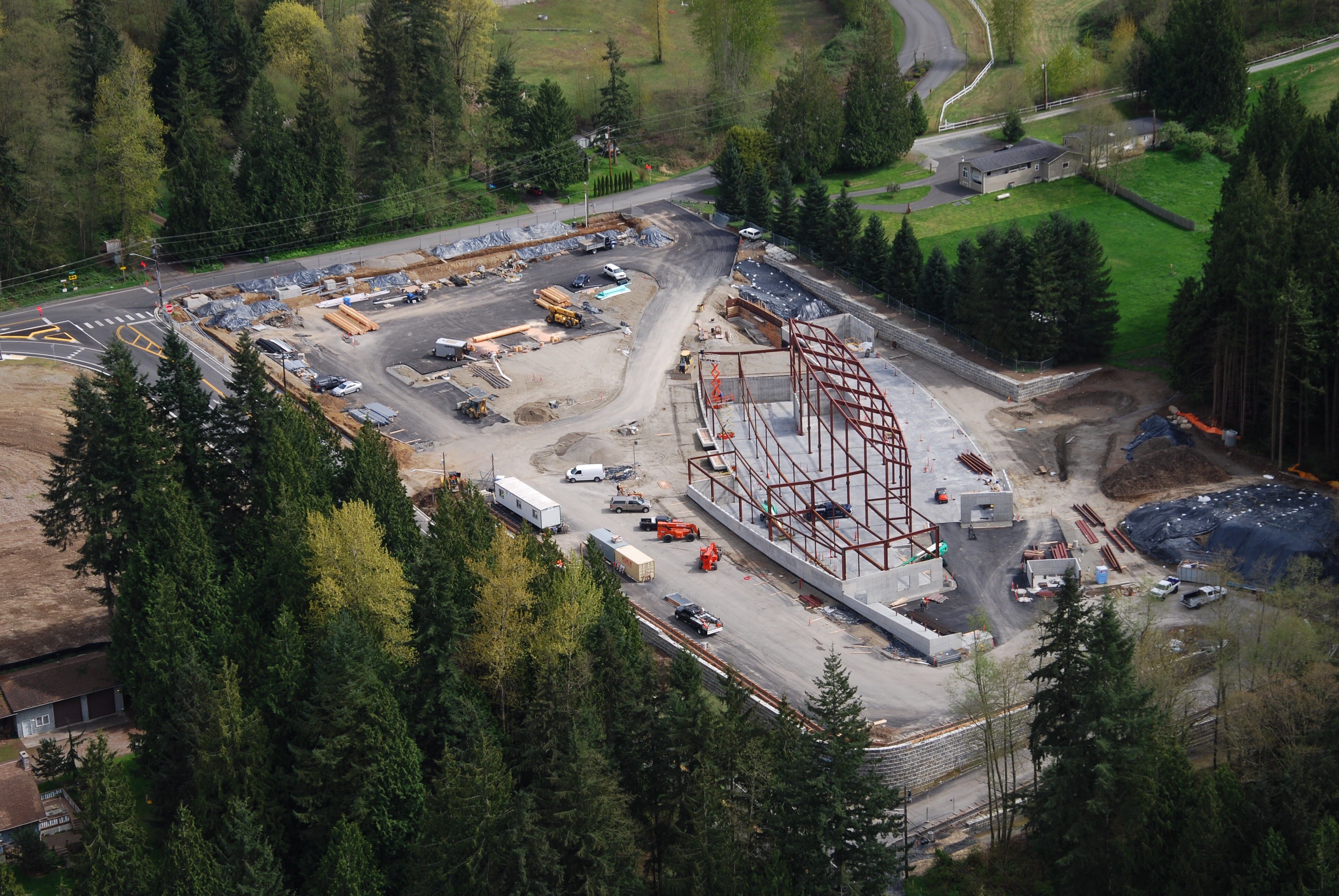Commercial tilt-up building under construction by Gaffney Construction