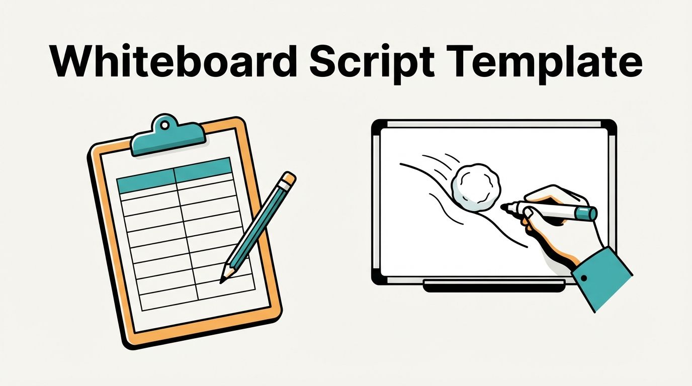 Whiteboard Animation Script Template + Filled Example