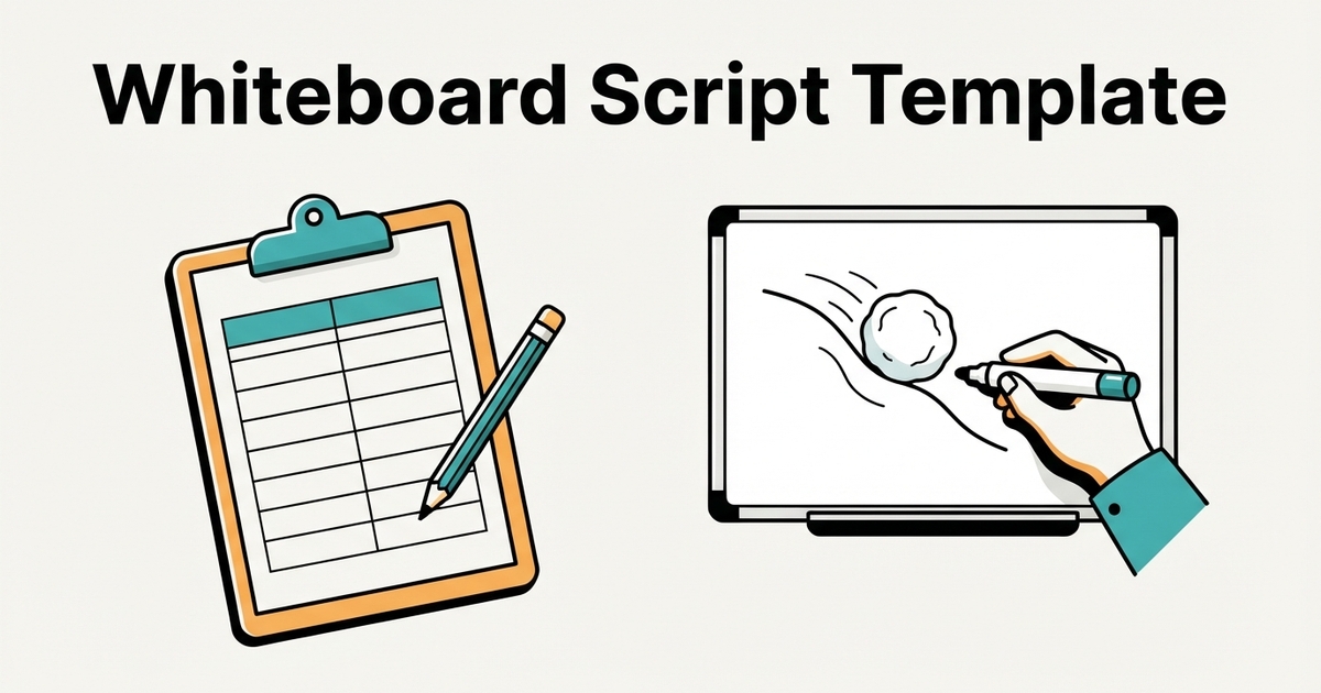 Any Many Anything Word Chart Whiteboard Animation Script Template + Filled Example