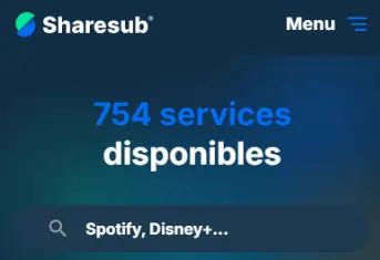 Nombre de services disponibles selon Sharesub