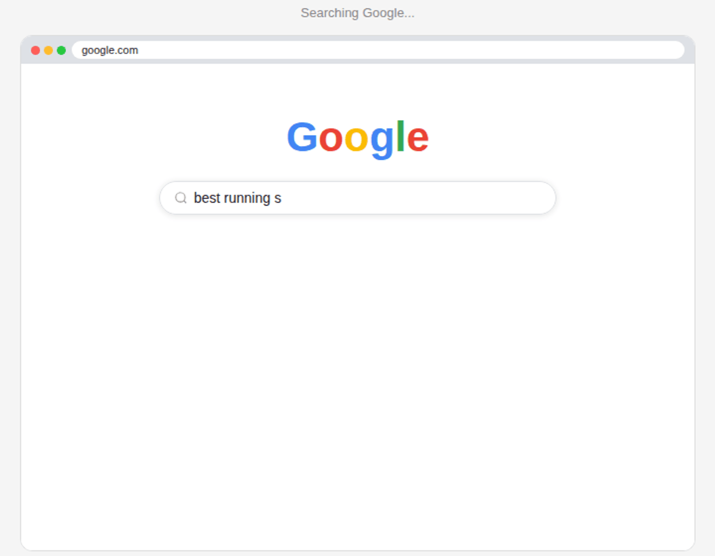 Animation showing how a Google search for running shoes leads to ads following you across Instagram, YouTube, Gmail, news sites, and phone notifications