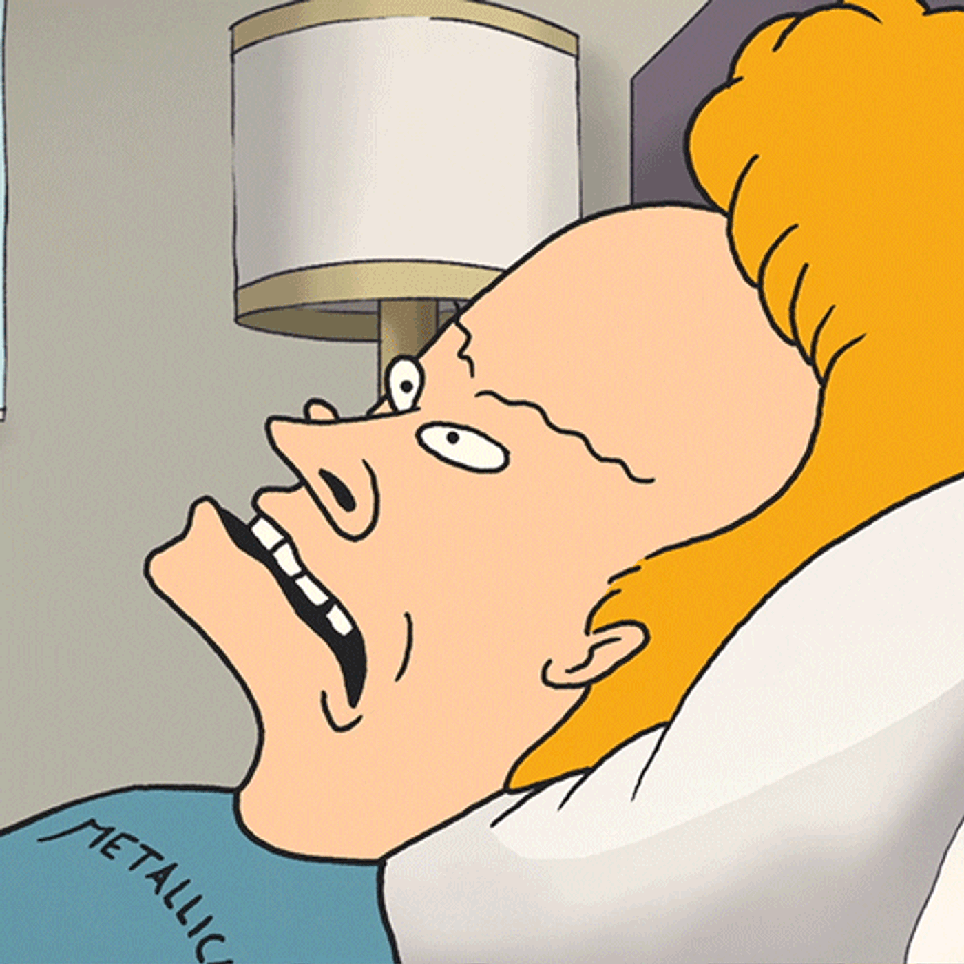Beavis staring, baffled.