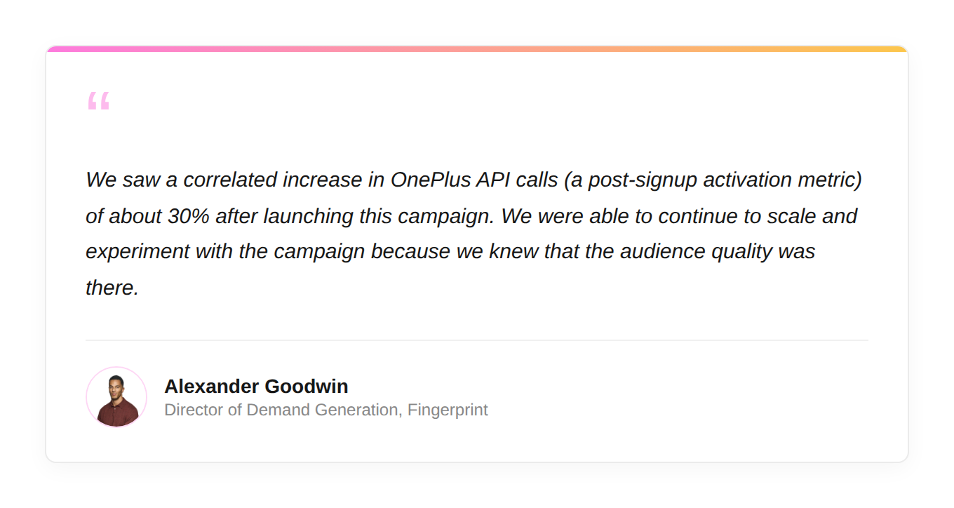 Contact-level ABM: how Fingerprint rebuilt their motion and opened up new channels