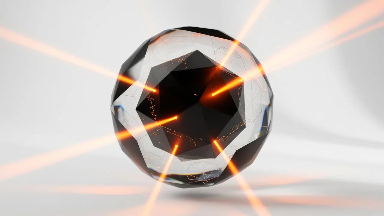 3D AI search visibility concept — AI search visibility visual